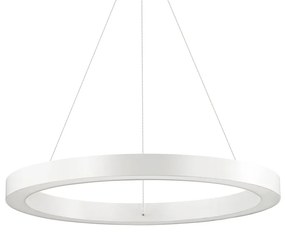 Sospensione Moderna Oracle Alluminio-Plastiche Bianco Led 33W 3000K D60Cm