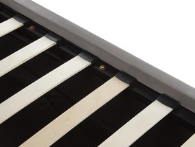 Letto contenitore velluto grigio 180x200 cm AMIENS Beliani