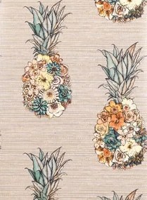 Matthew Williamson Carta da parati Ananas - Terracotta/ Lemone/ Grass