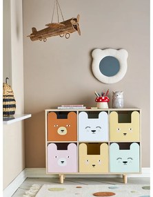 Cassettiera bassa per bambini in legno massiccio di pavlovnia in colore naturale 25,5x88,5 cm Calle - Bloomingville Mini