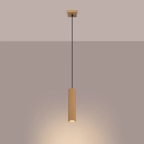 Sollux SL.1554 - Lampadario a sospensione con filo KARBON 1xGU10/10W/230V oro