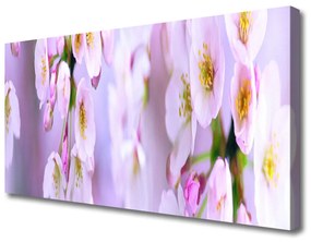 Quadro stampa su tela Fiori Sul Muro 100x50 cm