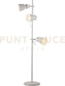 Piantana legend bianca e nickel 3 luci attacco e27 50x166cm