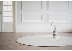 Tappeto rotondo in lana grigio chiaro ø 250 cm Auckland - Rowico