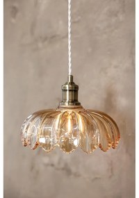 Lampadario color ottone e color ambra con paralume in vetro ø 25,5 cm Kurage – Markslöjd