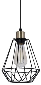 Lampadario a sospensione con filo PRIMO 1xE27/60W/230V ragno