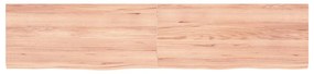 Ripiano muro marrone chiaro 180x40x4cm massello rovere trattato