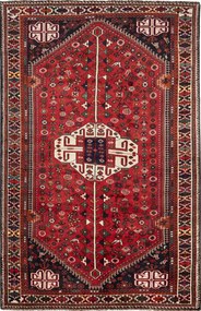 Shiraz Tappeto persiano 170 x 250 Rosso (Iran) Annodato A Mano
