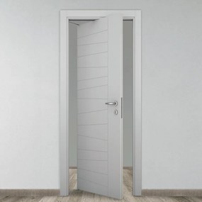 Porta rototraslante Madera grigio L 70 x H 210 cm sinistra