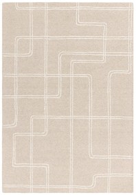 Tappeto in lana beige tessuto a mano 120x170 cm Ada - Asiatic Carpets