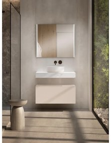 Armadietto bagno a terra Element VISOBATH 1 cassetto P 46 x L 80 x H 35 cm cotone laccato truciolare