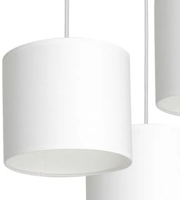 Lampadario a sospensione con filo ARDEN 3xE27/60W/230V bianco