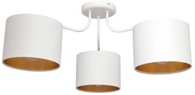 Lampadario a plafone ALBA 3xE27/15W/230V bianco/dorato