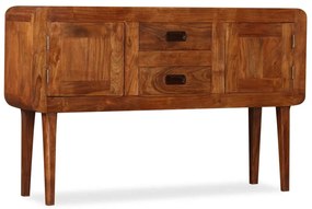 Credenza İn Legno Massello Con Finitura Ambra 120x30x75 Cm /