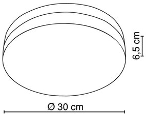 Globo 48403 - Plafoniera OPAL 3xE27/40W/230V