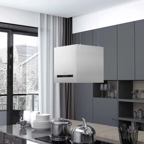 Cappa Da Cucina Ad Isola Sospesa Lcd Con Sensore 37 Cm Acciaio /