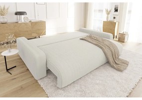 Divano color crema allungabile/con contenitore con rivestimento in velluto a coste 234 cm Sara – Ropez