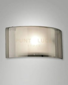 Alide applique fume' in vetro 1 luce attacco e27 ip20