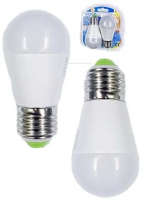 2 PZ Lampada A Led E27 G45 9W 860LM Bianco Caldo 3000K