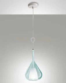 Lila sospensione 1 luce azzurra attacco e27 d.20cm