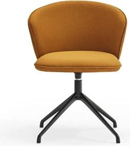 Set di sedie da pranzo color senape in imbottito 2 pz Add – Teulat