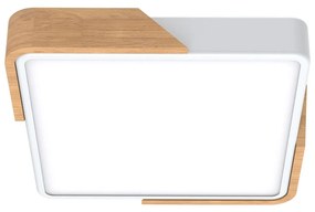 Plafoniera LED Quadrata 18W CCT 30x30cm Legno/Bianco
