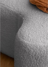 Sgabello in tessuto bouclé grigio Miuf - Miuform