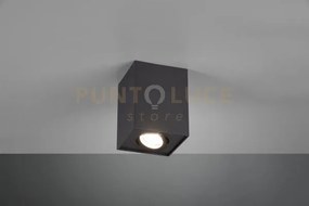 Biscuit cubo spot orientabile nero l. 9,6 x 9,6cm h. 12,5cm 1 luce ...