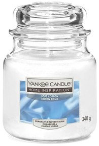 Soft Cotton, candela in giara media Yankee Candle