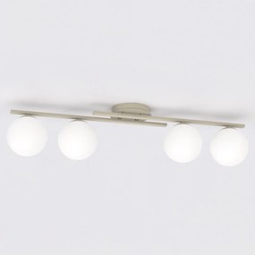 Lampada da soffitto KAIRO 4 4xE14 in Acciaio - Mokka