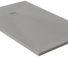 Piatto doccia MOLDCOM COMPOSITES in resina Cosmos Stone grigio L 80 x L 120 x H 3 cm opaco