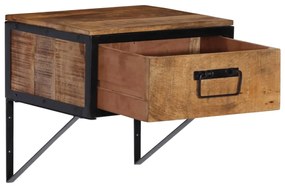 Comodino 40x35x40 cm in legno massello di mango