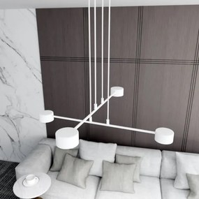 Lampadario a sospensione con filo MODUS 4xGX53/10W/230V bianco