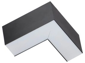 Angolo LED luminoso 8W per Lampade Lineari CCT Nero