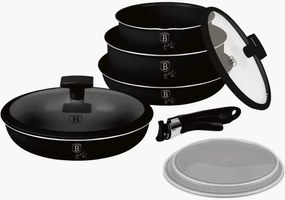 Batteria di pentole nera opaca Matt Black, set da 9