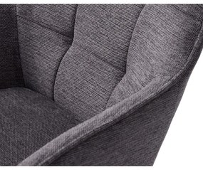 Sedia da pranzo grigio scuro Nolan - Unique Furniture