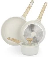 Batteria pentole 4 pezzi Bambù bianca