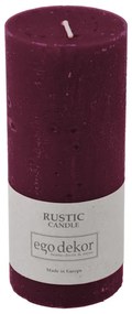 Candela rosso vino Ruggine, durata 58 h Rustic - Rustic candles by Ego dekor