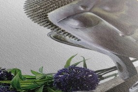 Quadro su tela – Natura morta wellness con Buddha