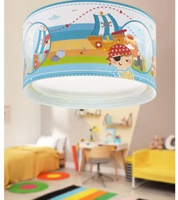 Dalber 60656 - Plafoniera per bambini PIRATA ISLAND 2xE27/15W/230V