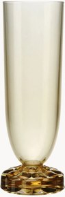 Set di 4 bicchieri champagne con scanalatura in rilievo Jellies