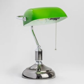 Brilagi - Lampada da scrivania BANK OFFICE 1xE27/60W/230V nera/argento/verde