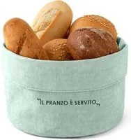 Cestino verde 27x17x10 cm con scritta