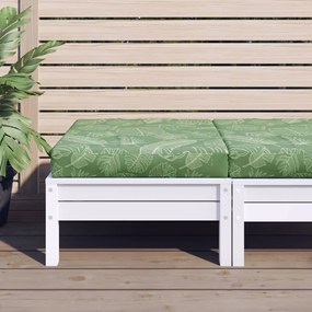 Cuscino Pallet Motivo A Foglie 60x60x8 Cm İn Tessuto Oxford /
