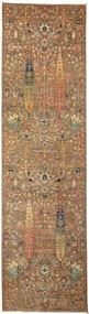 Samarkand Tappeto orientale 80 x 290 Grigio (Pakistan) Annodato A Mano