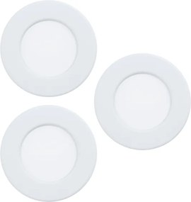 Eglo 901394-SET 3xLED Faretto da incasso FUEVA LED/3,7W/230V Ø 8,8 cm bianco