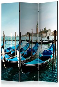Paravento Gondole Canal Grande (3 parti) - Venezia sullo sfondo