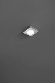 Perenz Bottone – plafoniera in metallo bianco, nero o alluminio (3 misure)