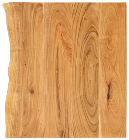 Piano Per Lavabo Bagno İn Massello Di Acacia 58x52x2,5 Cm /