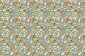Carta da parati – Fiori dipinti astratti